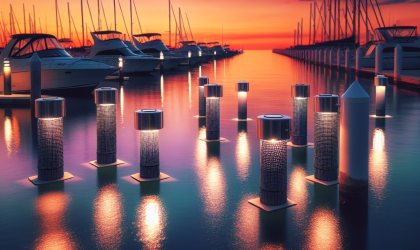 Solar Bollards for Jetties, Boat Ramps, Pontoons and Marinas